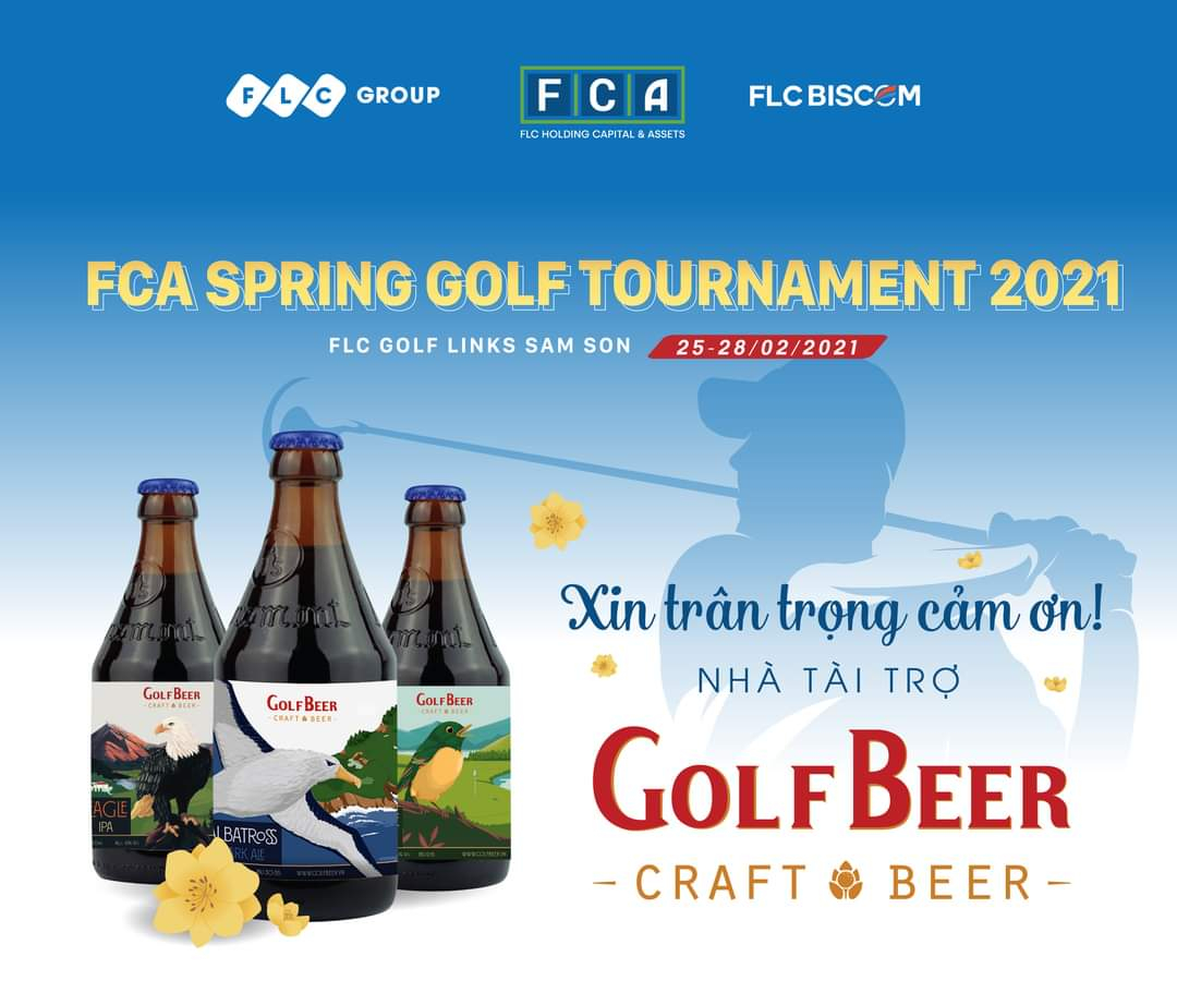 GolfBeer tài trợ các giải đấu Golf trong năm 2021
